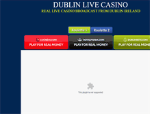 Tablet Screenshot of dublinlivecasino.com